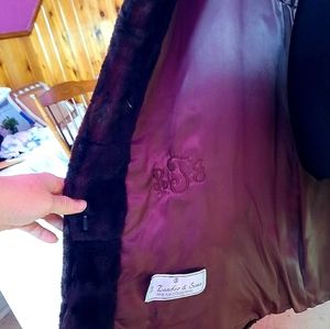 Women's real fur coat.